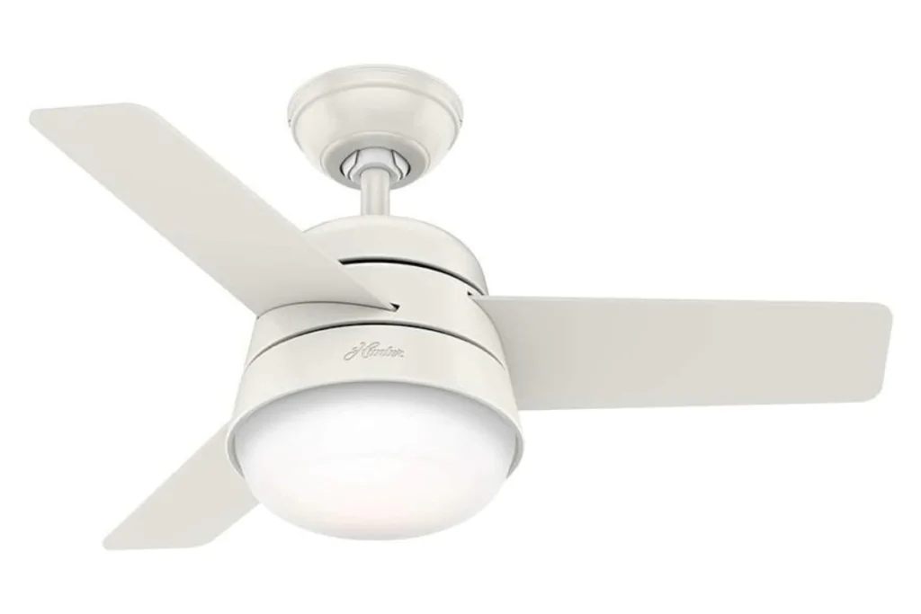 Imagem do ventilador de teto Fan Finley Branco da Hunter